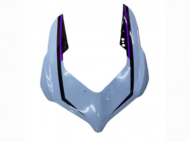 Mejores Carenados Moto Ducati Panigale V2 2020-2024 - Gris Brillante Púrpura Negro Brillante