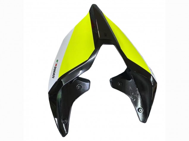 Mejores Carenados Moto Ducati Panigale V2 2020-2024 - Blanco Verde Lima Negro Brillante Stein Dinse VR 46