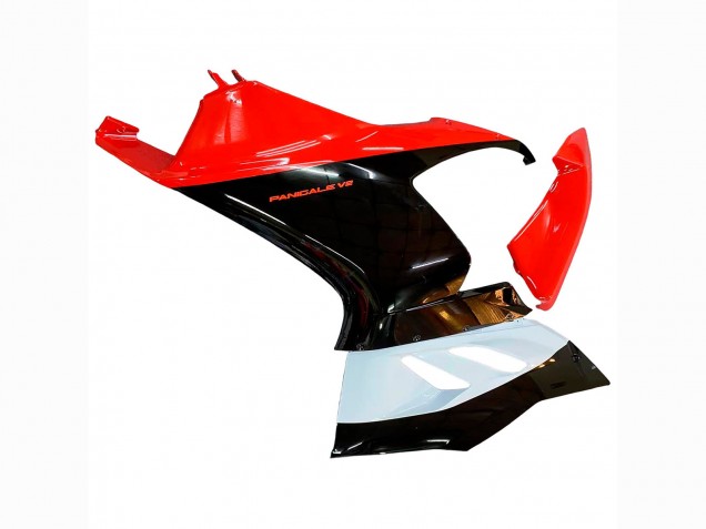 Mejores Kits Carenado Moto Ducati Panigale V2 2020-2024 - Blanco Rojo Negro Brillante