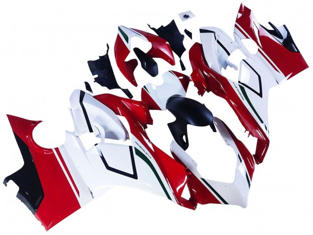 Mejores Carenados Moto Ducati Panigale V4 V4S 2018-2019 - Blanco Rojo Verde Negro Brillante
