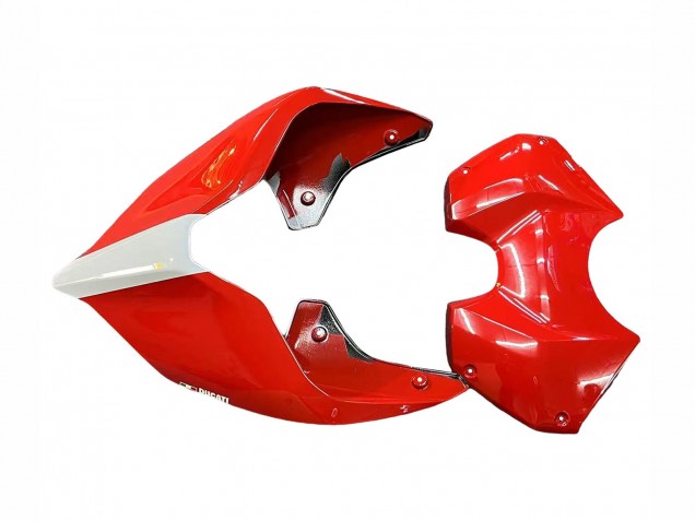 Mejores Carenados Moto Ducati Panigale V4 V4S 2018-2019 - Blanco Plata Rojo Negro Brillante