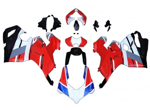 Mejores Carenados Moto Ducati Panigale V4 V4S 2020-2021 - Blanco Azul Rojo Negro Brillante