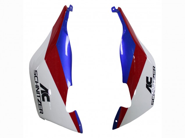 Mejores Carenados ABS BMW K1200S 2005-2010 - Blanco Rojo Azul
