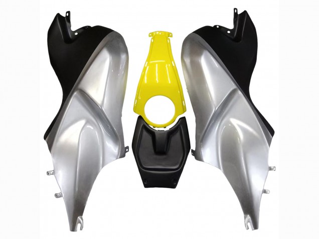 Mejores Carenados Moto BMW K1200S 2005-2010 - Amarillo Plata Negro Mate
