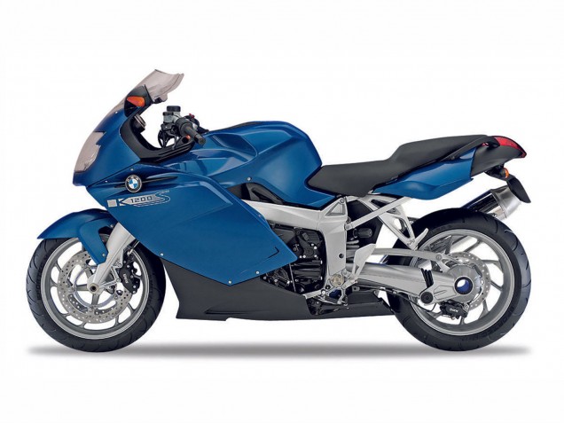 Mejores Carenados Moto BMW K1200S 2005-2010 - Azul Oscuro Negro