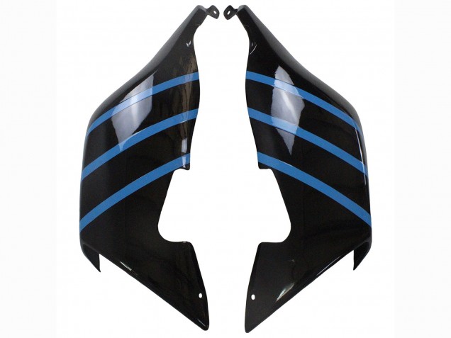 Mejores Carenados Moto BMW K1200S 2005-2010 - Negro Brillante Negro Mate Azul Línea