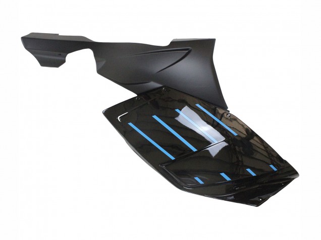 Mejores Carenados Moto BMW K1200S 2005-2010 - Negro Brillante Negro Mate Azul Línea