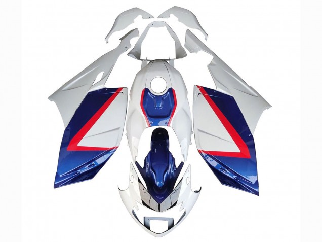 Mejores Carenados Moto BMW K1200S 2005-2010 - Blanco Rojo Azul