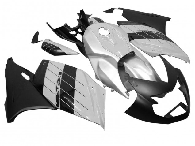 Mejores Carenados Moto BMW K1200S 2005-2010 - Plata Negro Mate