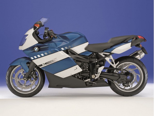 Mejores Carenados Moto BMW K1200S 2005-2010 - Blanco Azul Oscuro