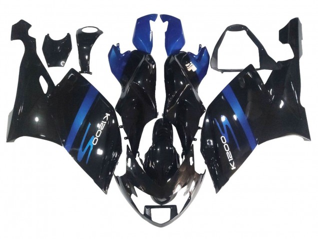 Mejores Carenados Moto BMW K1200S 2005-2010 - Azul Negro Brillante
