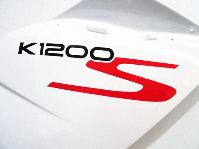 Mejores Carenados Moto BMW K1200S 2005-2010 - Blanco Negro Brillante