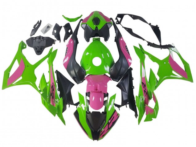 Mejores Carenados Moto BMW S1000RR 2023-2024 - Rosa Verde Negro