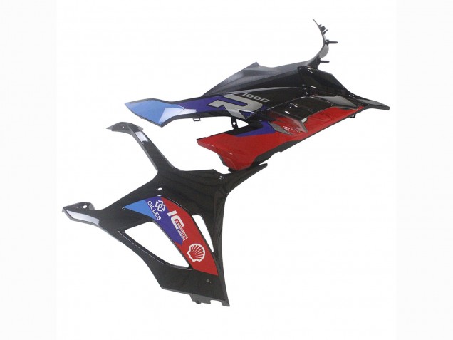 Mejores Carenado Moto BMW S1000RR 2023-2024 - Negro Azul Rojo