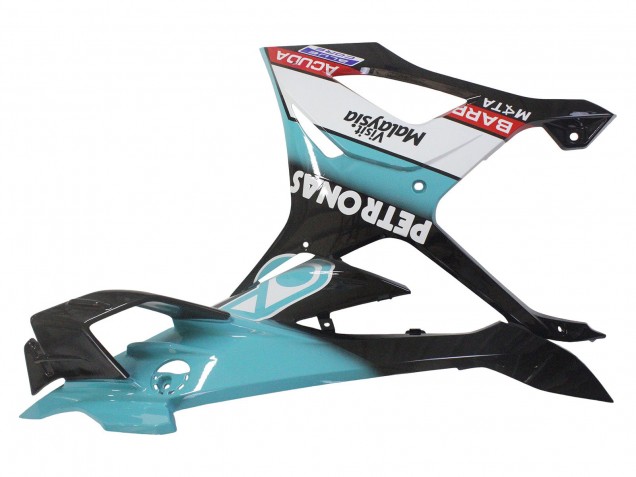 Mejores Carenados Moto BMW S1000RR 2023-2024 - Azul Claro Negro Mate Petronas