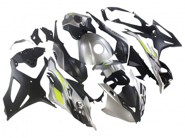 Mejores Carenados Moto BMW S1000RR 2023-2024 - Plata Negro Mate Verde Lima