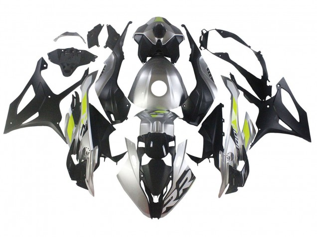 Mejores Carenados Moto BMW S1000RR 2023-2024 - Plata Negro Mate Verde Lima