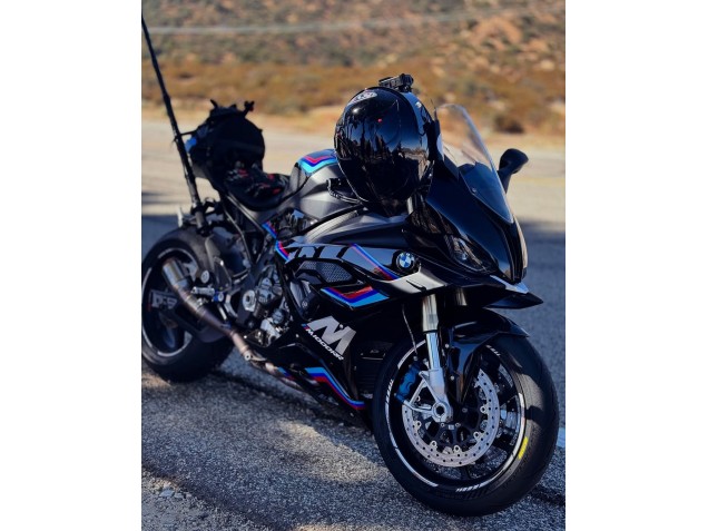 Mejores Carenados Moto BMW S1000RR 2023-2024 - Negro Azul Rojo