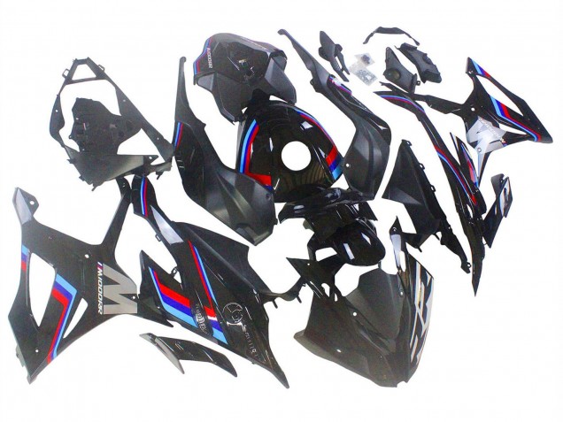 Mejores Carenados Moto BMW S1000RR 2023-2024 - Negro Azul Rojo