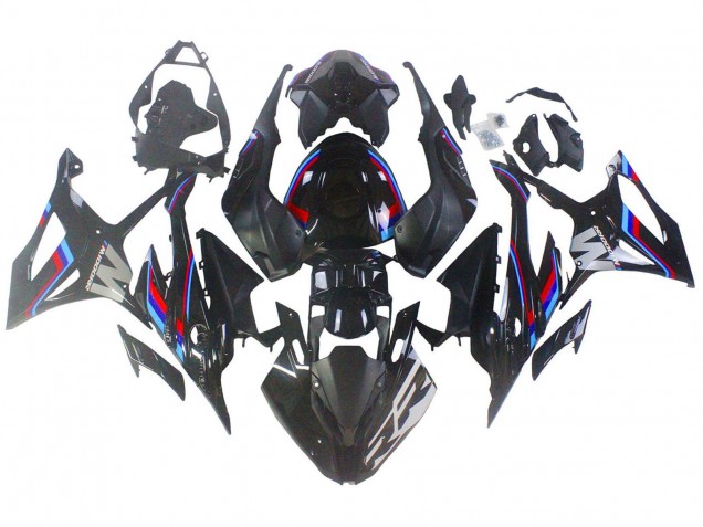 Mejores Carenados Moto BMW S1000RR 2023-2024 - Negro Azul Rojo