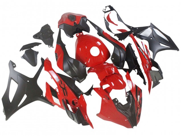 Mejores Carenados Moto BMW S1000RR 2023-2024 - Rojo Negro Mate