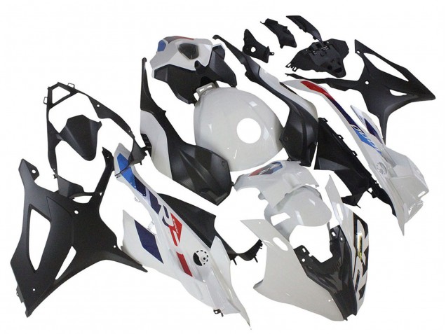 Mejores Carenado Moto BMW S1000RR 2023-2024 - Blanco Azul Rojo Negro Mate