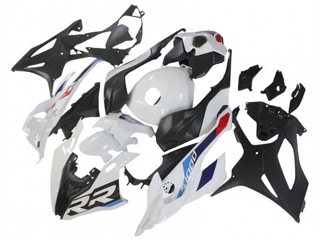 Mejores Carenado Moto BMW S1000RR 2023-2024 - Blanco Azul Rojo Negro Mate