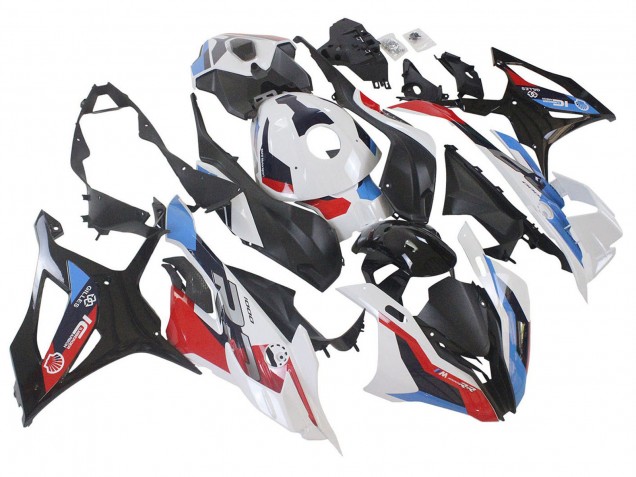 Mejores Carenados Moto BMW S1000RR 2023-2024 - Blanco Azul Rojo Negro Mate