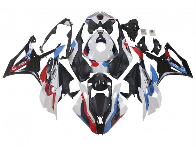 Mejores Carenados Moto BMW S1000RR 2023-2024 - Blanco Azul Rojo Negro Mate