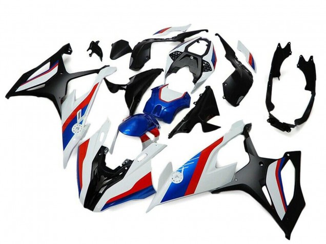Mejores Carenados Moto BMW S1000RR 2019-2022 - Negro Blanco Rojo Azul