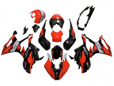 Mejores Carenados Moto BMW S1000RR 2019-2022 - Negro Rojo Gris
