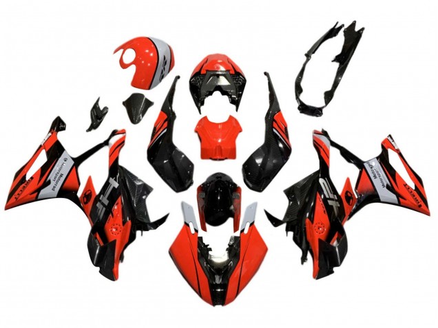 Mejores Carenados Moto BMW S1000RR 2019-2022 - Negro Rojo Gris
