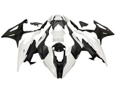 Mejores Carenados Moto BMW S1000RR 2019-2022 - Negro Mate Blanco