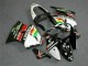 Mejores Carenados Moto Kawasaki ZX6R 2000-2002 - Blanco Rojo Amarillo Verde Negro Brillante Estrella EuroBet
