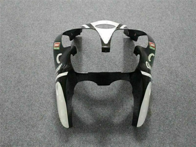 Mejores Carenados Moto Kawasaki ZX6R 2000-2002 - Blanco Rojo Amarillo Verde Negro Brillante Estrella EuroBet