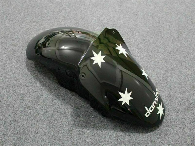 Mejores Carenados Moto Kawasaki ZX6R 2000-2002 - Blanco Rojo Amarillo Verde Negro Brillante Estrella EuroBet