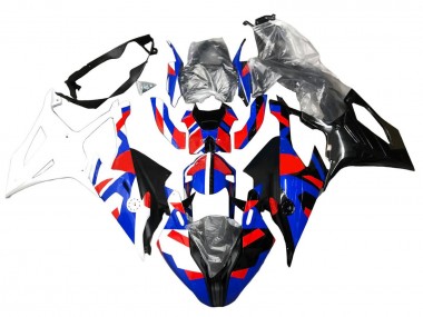 Mejores Carenados Moto BMW S1000RR 2019-2022 - Azul Rojo Blanco
