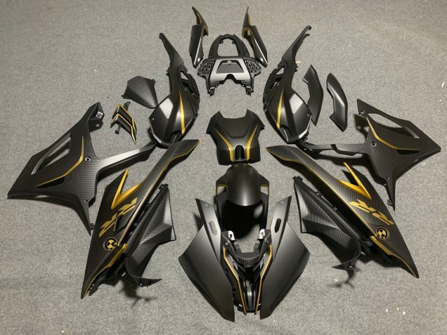 Mejores Carenados Moto BMW S1000RR 2019-2022 - Negro Oro FibraCarbono