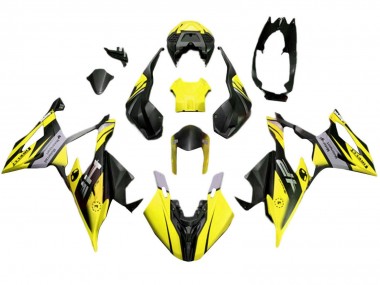 Mejores Carenados Moto BMW S1000RR 2019-2022 - Amarillo Mate Negro