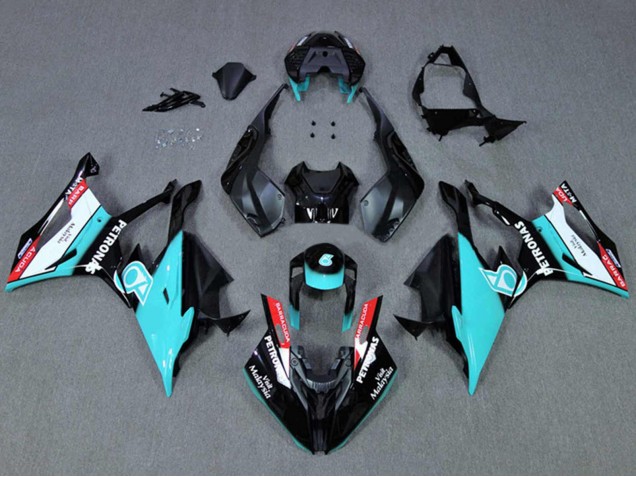 Mejores Carenados Moto BMW S1000RR 2019-2022 - Negro Cian Petronas