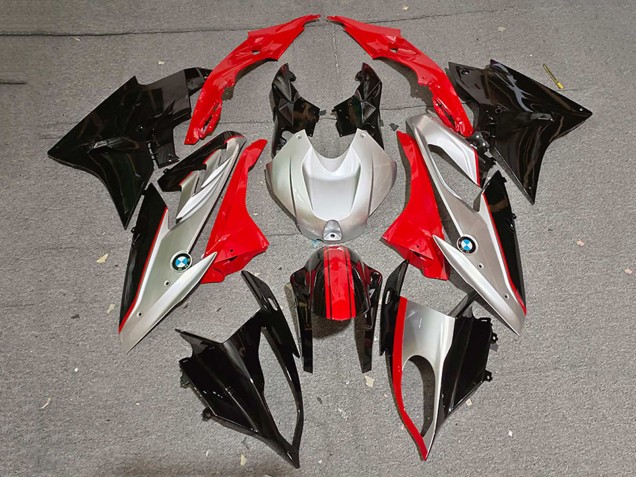 Mejores Carenados Moto BMW S1000RR 2019-2022 - Negro Plata Rojo