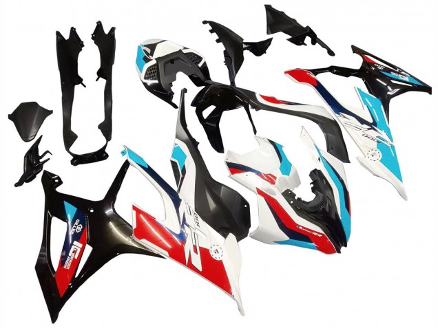 Mejores Carenado Moto BMW S1000RR 2019-2022 - Negro Blanco Azul Rojo