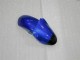 Mejores Carenados Moto Kawasaki ZX6R 2000-2002 - Azul Negro Brillante Elf Bridgestone