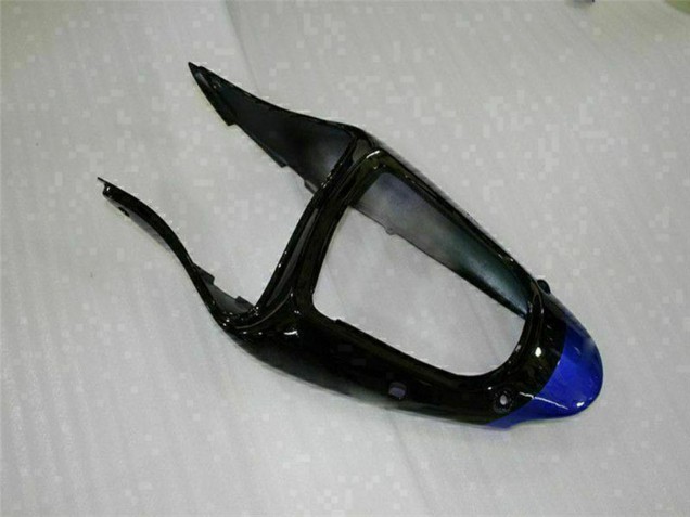 Mejores Carenados Moto Kawasaki ZX6R 2000-2002 - Azul Negro Brillante Elf Bridgestone