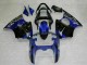 Mejores Carenados Moto Kawasaki ZX6R 2000-2002 - Azul Negro Brillante Elf Bridgestone