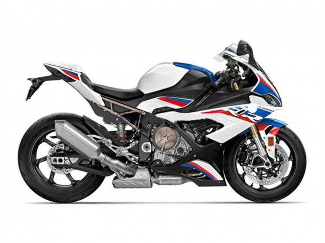 Mejores Carenados Moto BMW S1000RR 2019-2022 - Azul Blanco Rojo