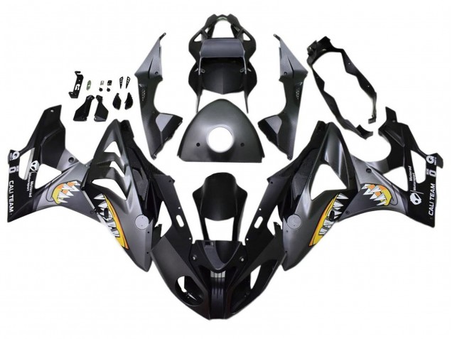 Mejores Carenados Moto BMW S1000RR 2017-2018 - Gris Negro Amarillo Tiburón