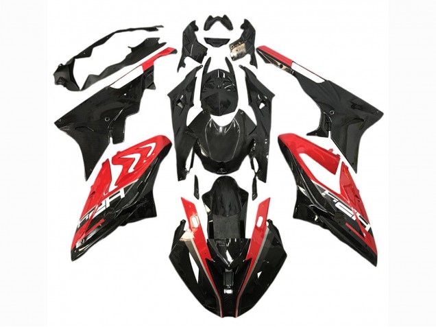Mejores Carenados Moto BMW S1000RR 2017-2018 - Rojo Negro Brillante
