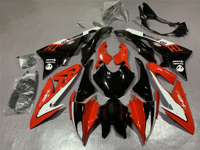 Mejores Carenado Moto BMW S1000RR 2017-2018 - Blanco Rojo Negro Brillante
