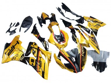 Mejores Carenados Moto BMW S1000RR 2017-2018 - Oro Negro Tyco